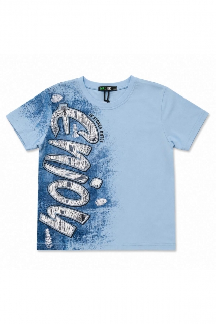 Children`s t-shirt for a boy, blue color