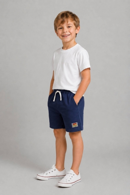 Children`s shorts for boys, blue color