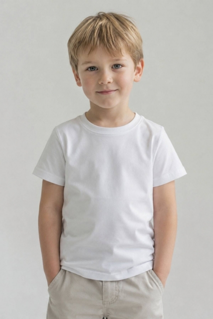 Children`s t-shirt, white color