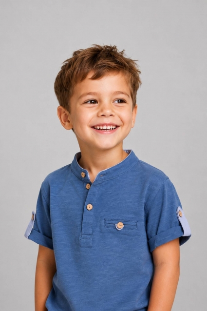 Tricou copii pentru baiat, culoare bej