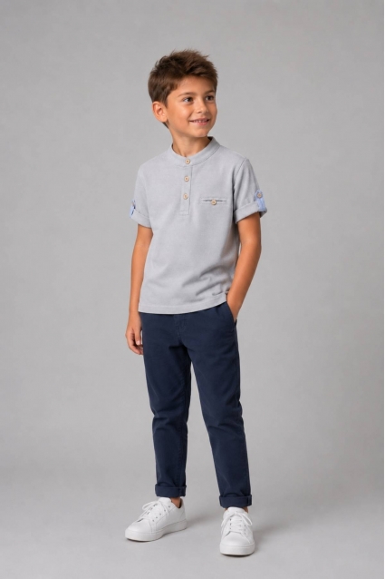 Children`s t-shirt for a boy, white color