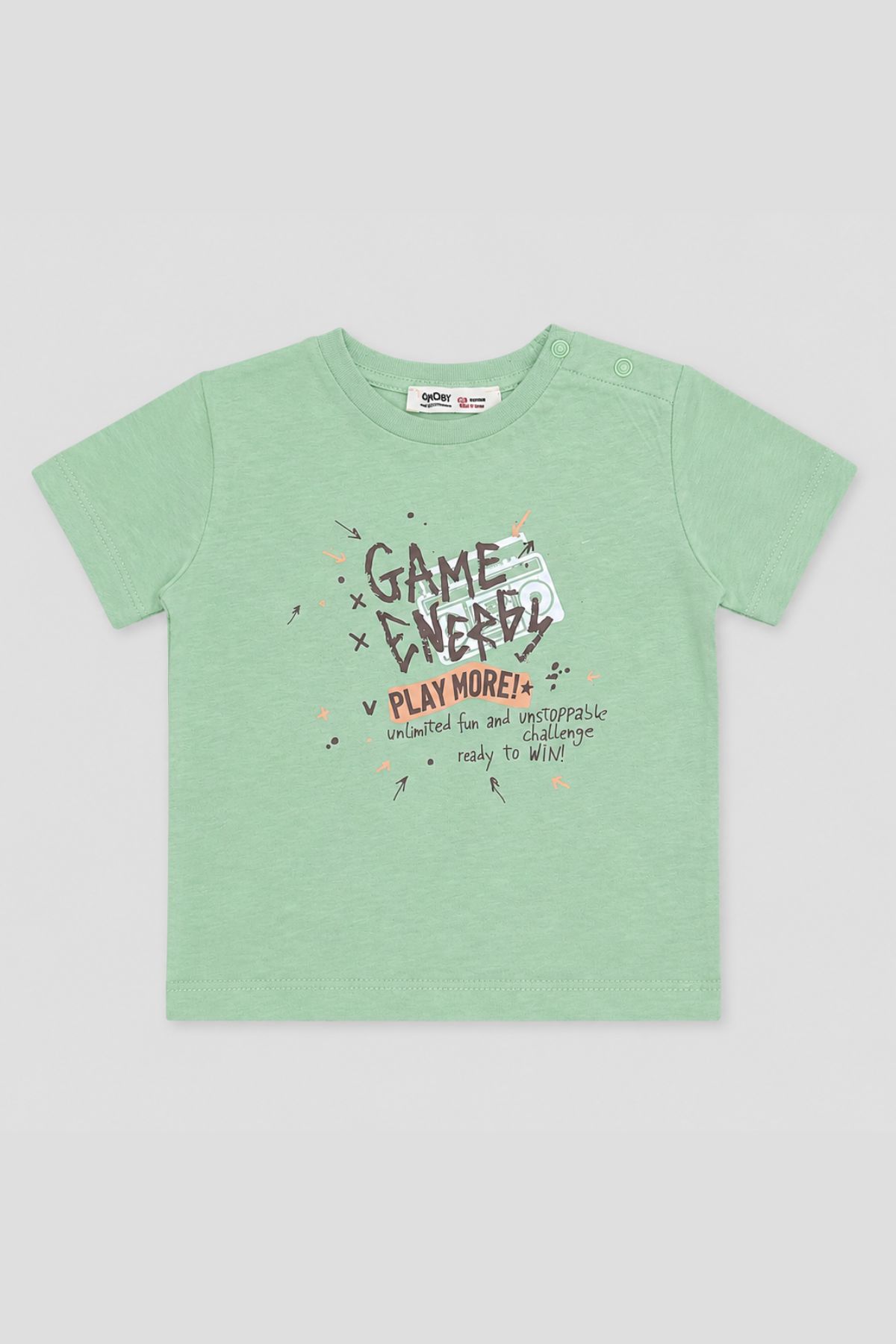 Children`s t-shirt for a boy, green color
