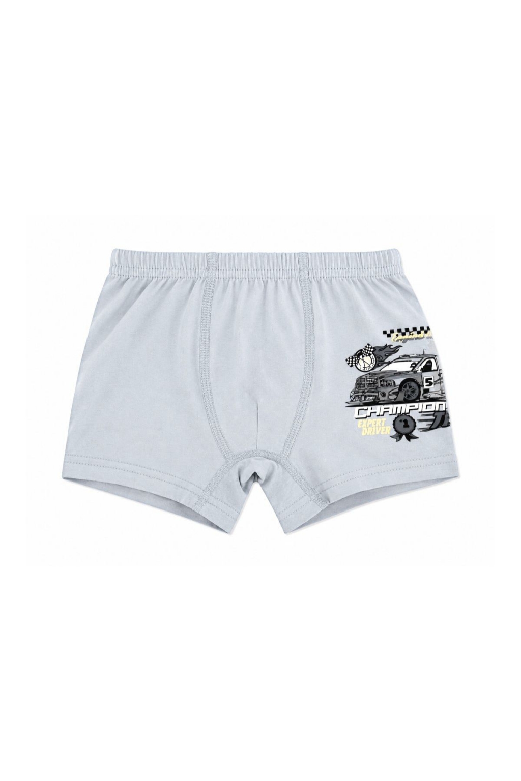 Boxer copii pentru baietel, culoare gri deschis