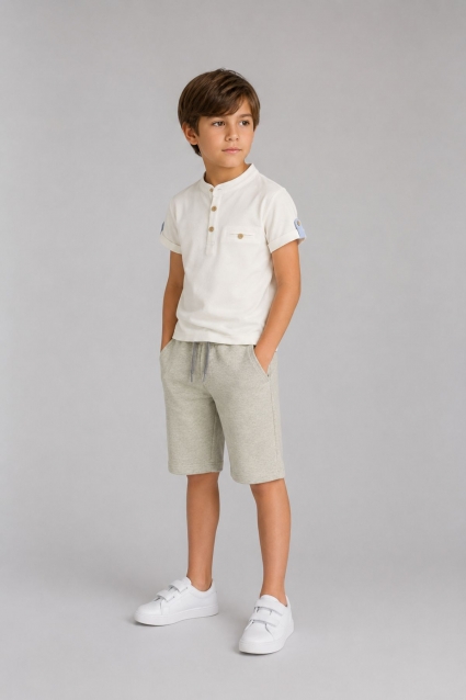 Children`s t-shirt for a boy, white color