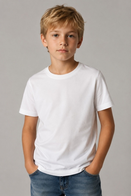 Children`s t-shirt, white color