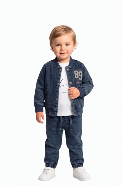 Children`s set for a boy 3 pieces, blue color