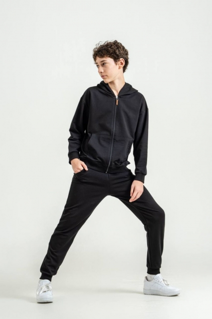 Children`s sports team for a boy, black color
