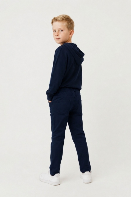 Children`s pants for a boy, blue color