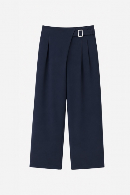Pantaloni copii pentru fete, culoare albastru inchis