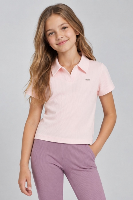 Children`s t-shirt for a girl, light pink color
