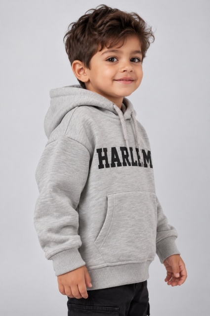 Children`s sweatshirt wad for boy, gray