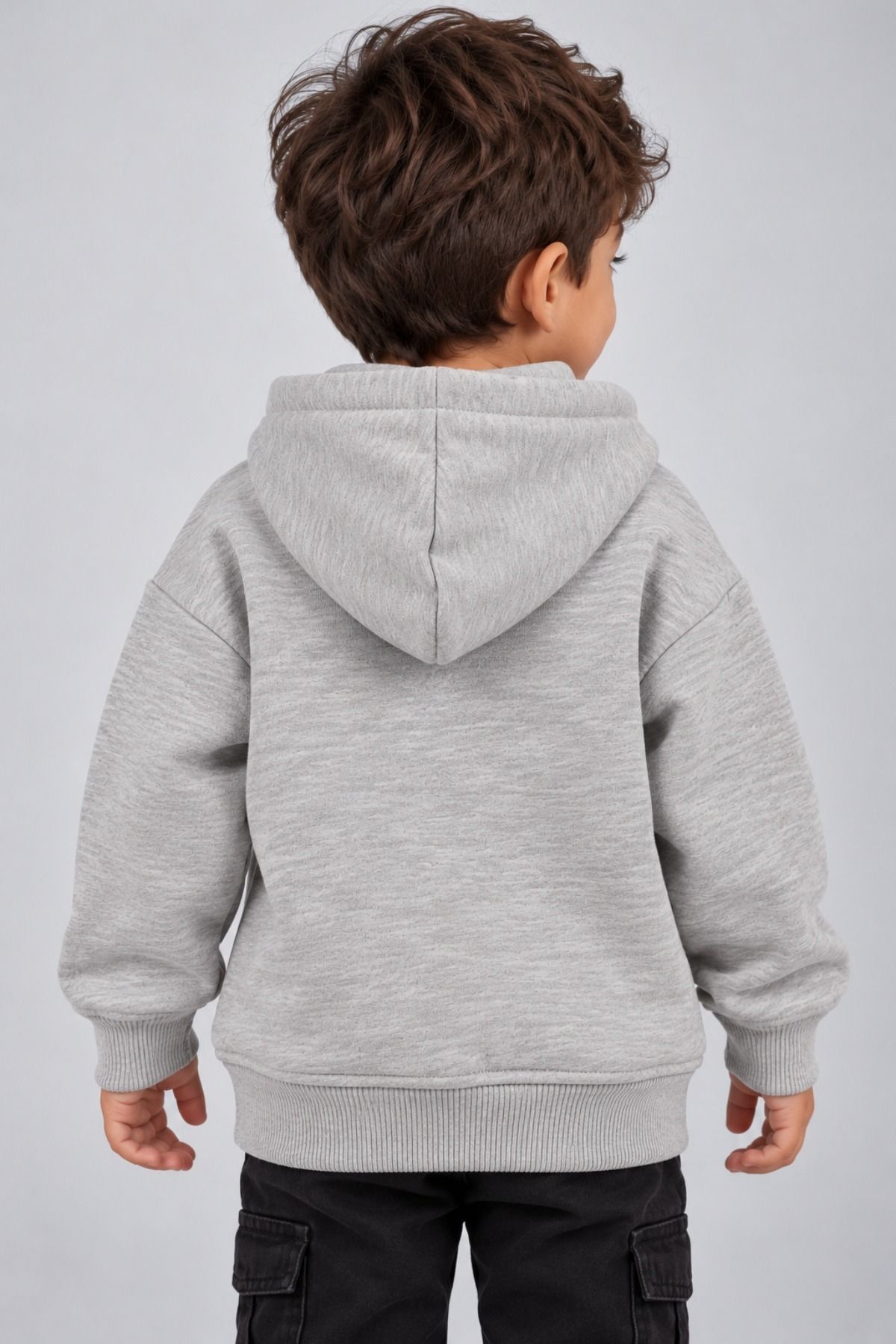 Children`s sweatshirt wad for boy, gray